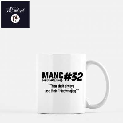 manc commandments mug