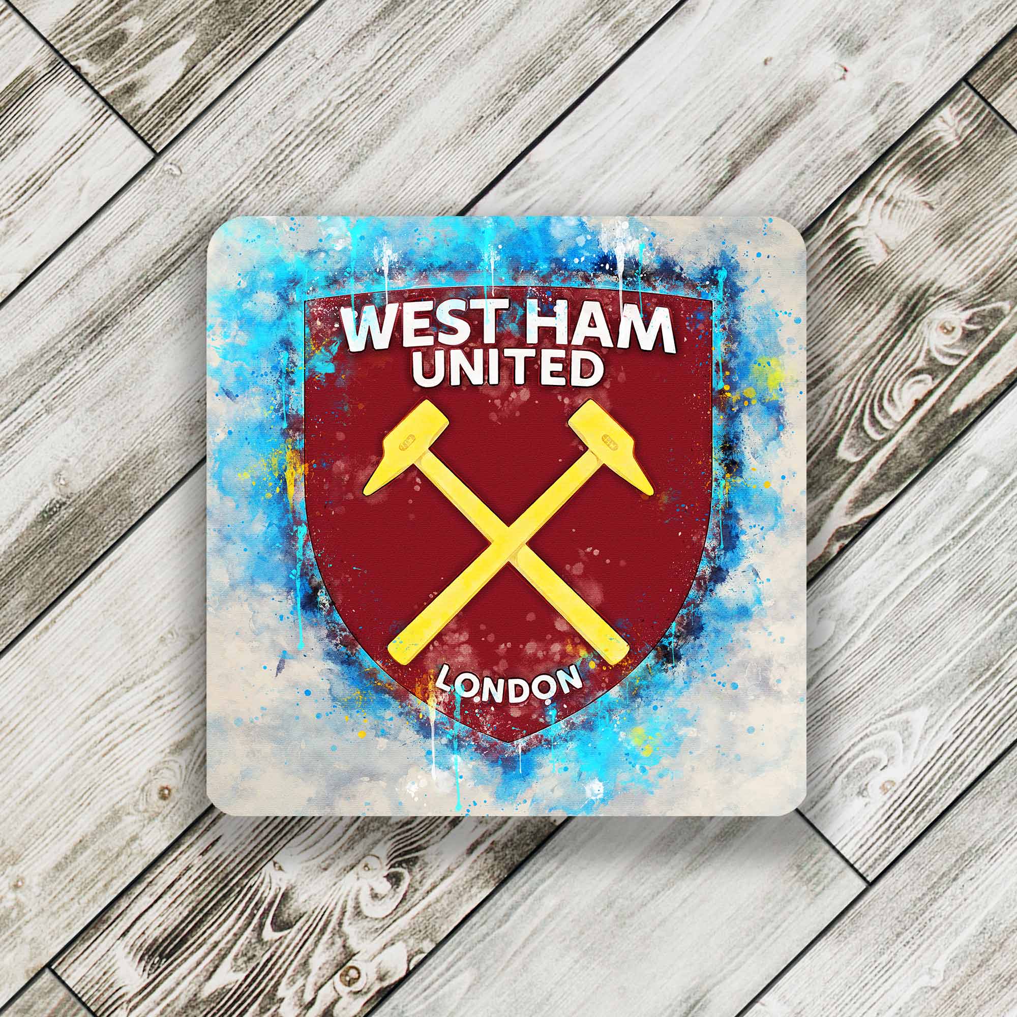 West Ham Drinks Coaster 9cm x 9cm